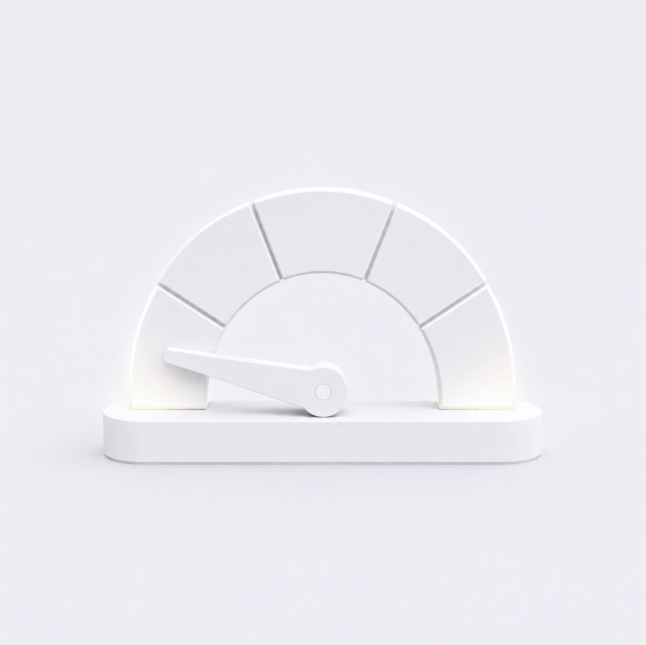 3D-Illustration eines Tachometers